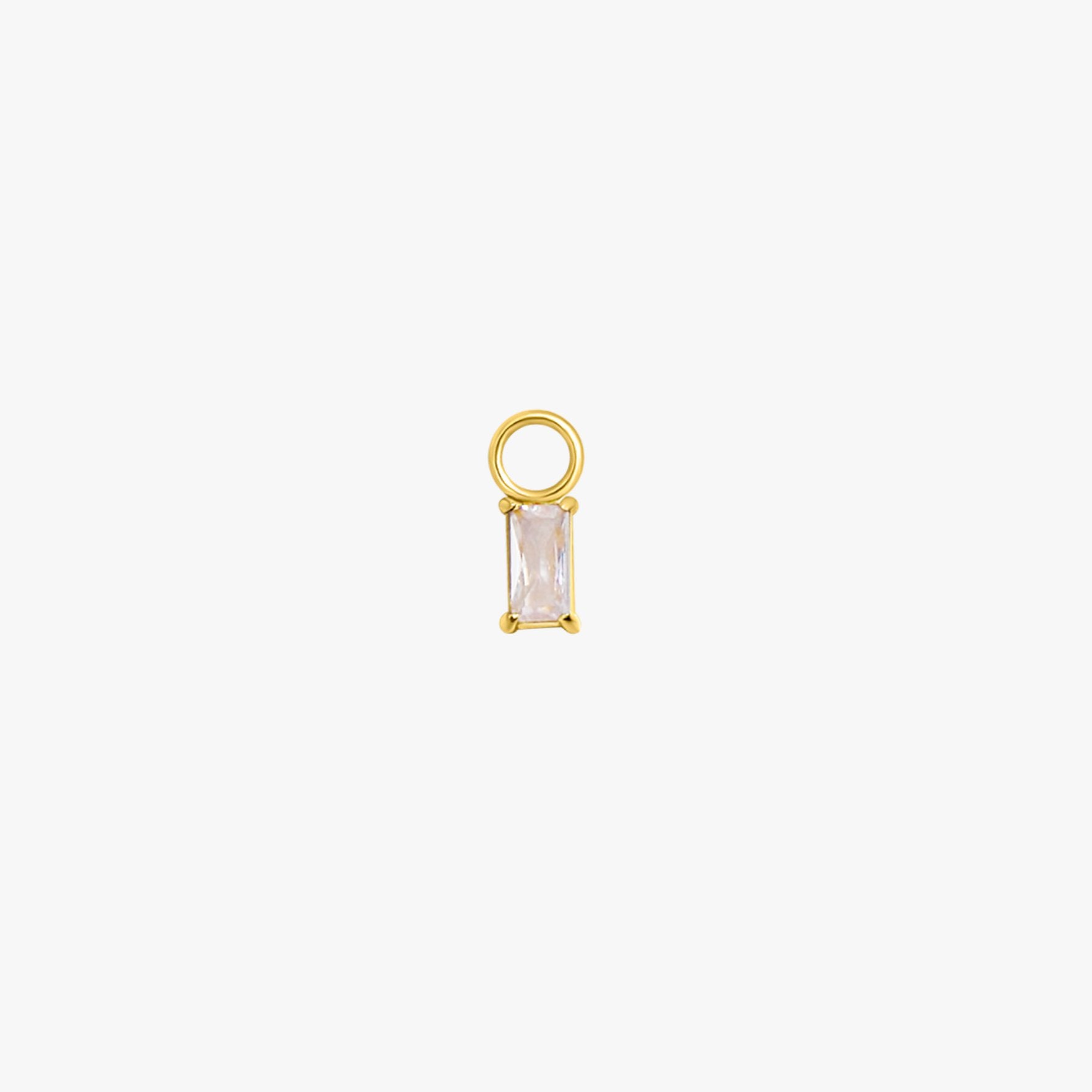 Rectangle Hoop Charms in Gold - Flaire & Co.