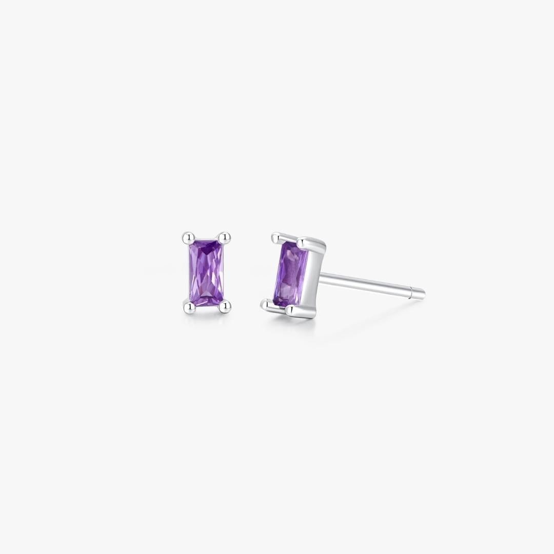 Rectangle Studs in Silver - Flaire & Co.