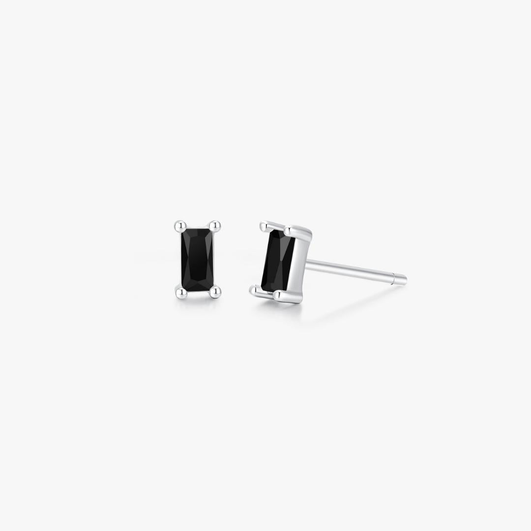 Rectangle Studs in Silver - Flaire & Co.