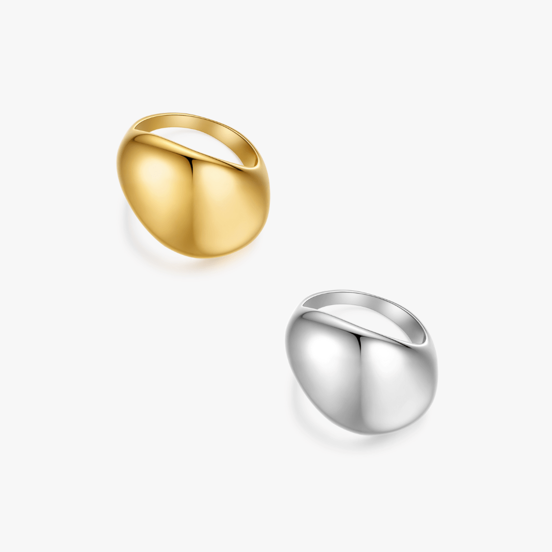 Rhea Sculptural Dome Ring - Flaire & Co.