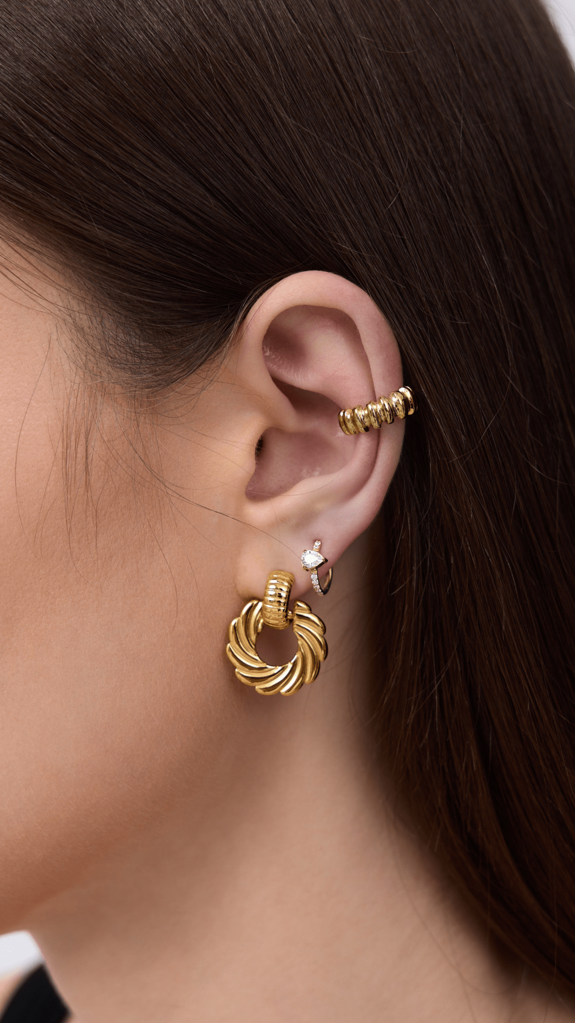 Ribbed Ear Cuff - Flaire & Co.