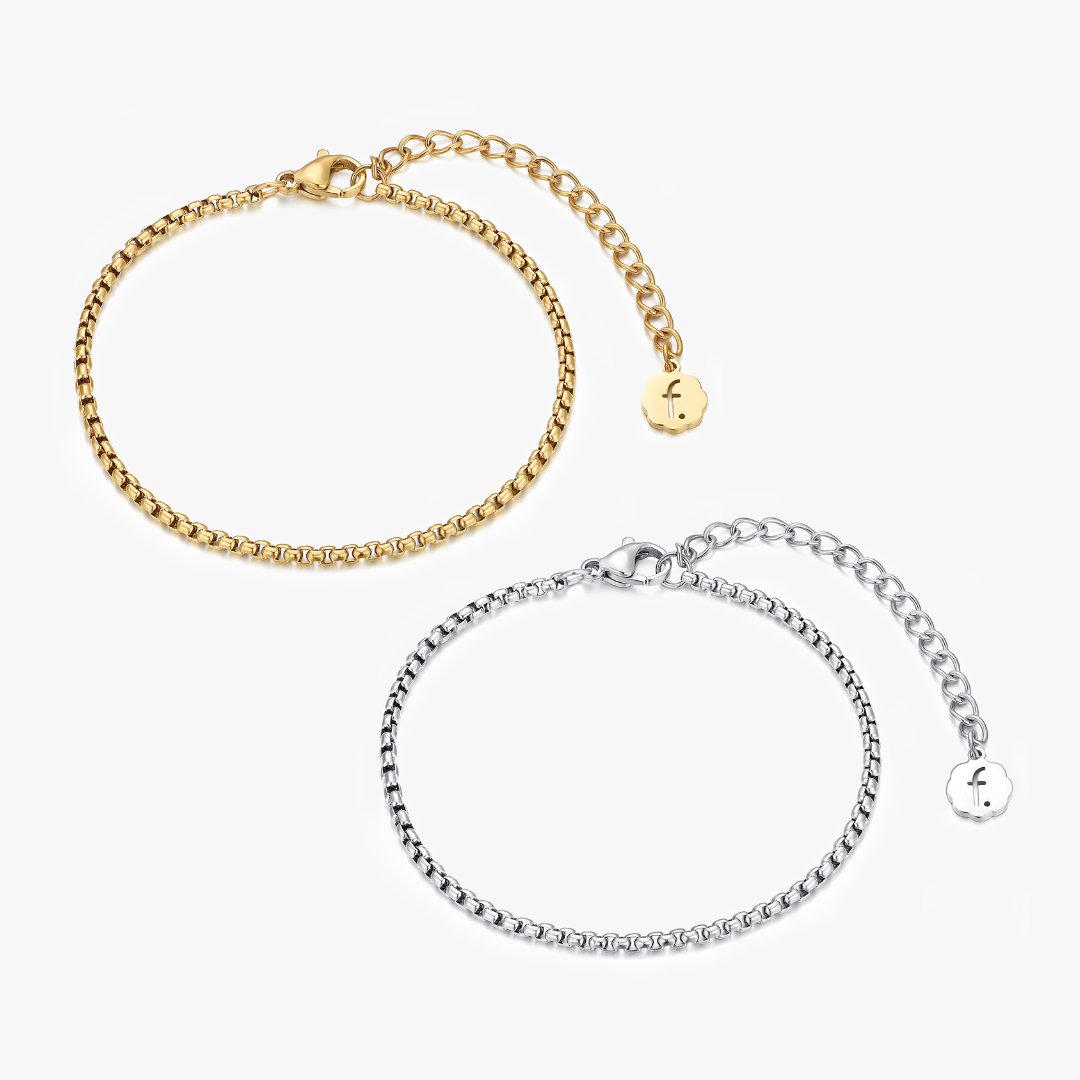 Round Box Chain Bracelet - Flaire & Co.