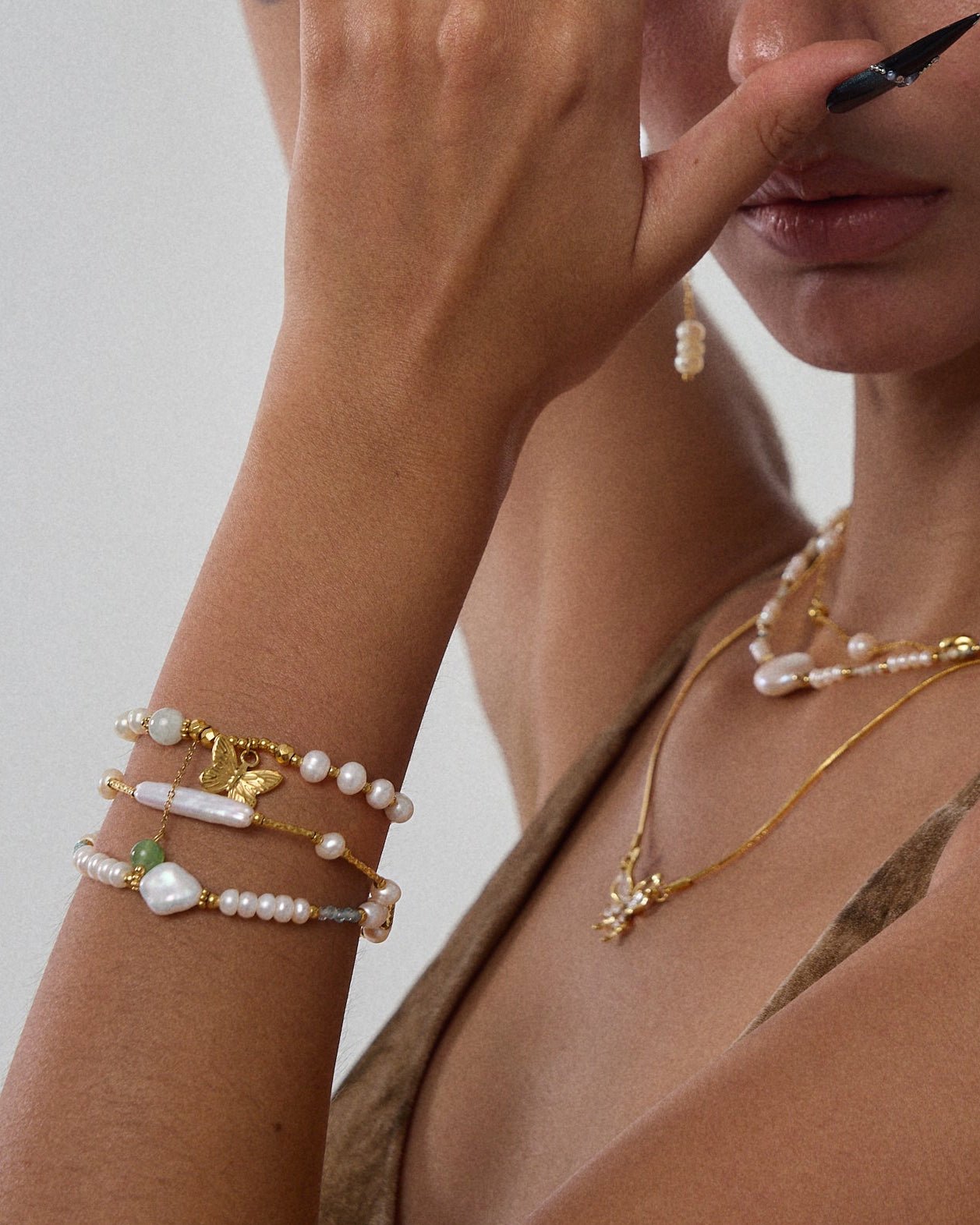 Seafoam Pearl Bracelet - Flaire & Co.