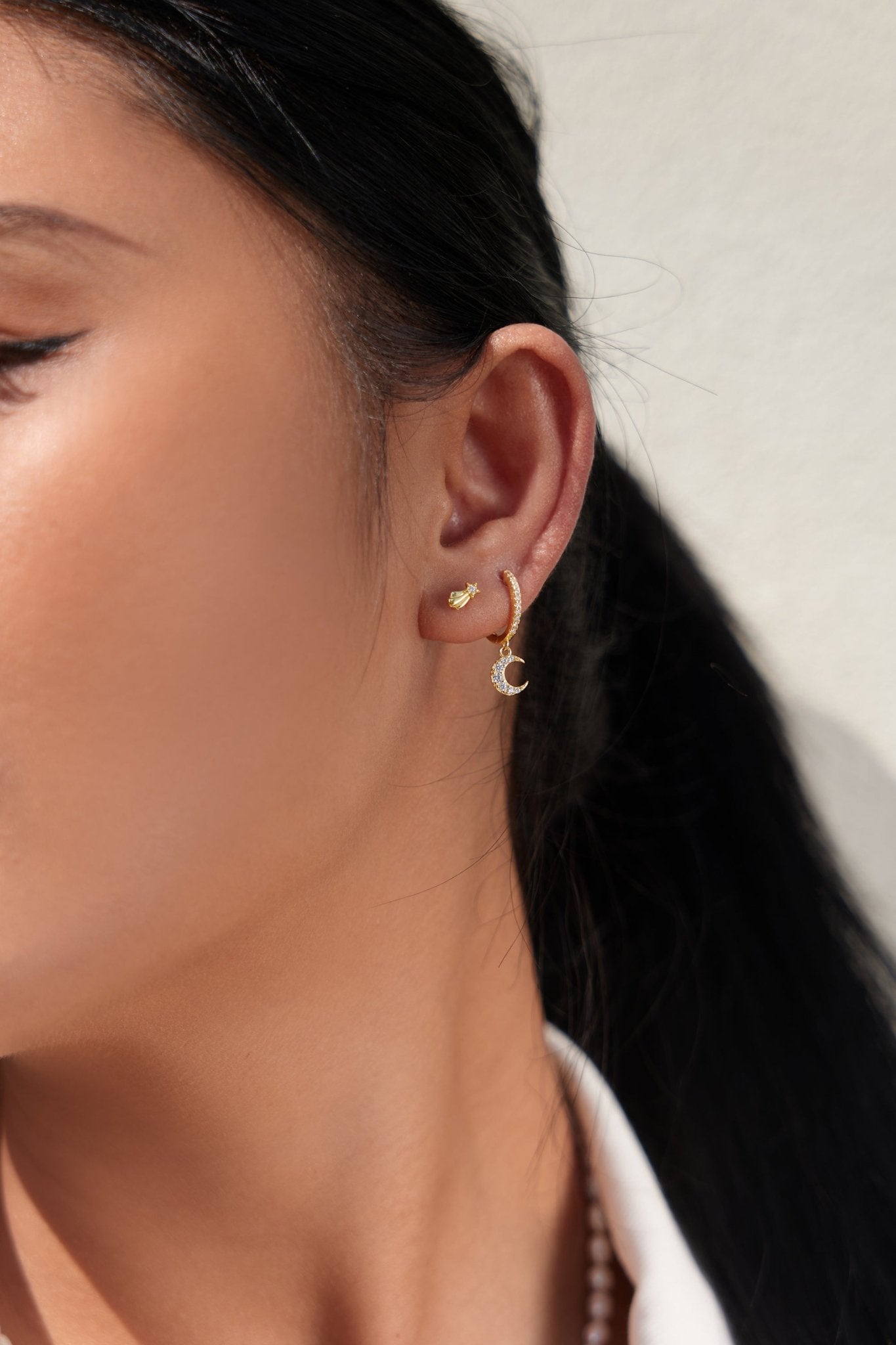 Shooting Star Studs in Gold - Flaire & Co.