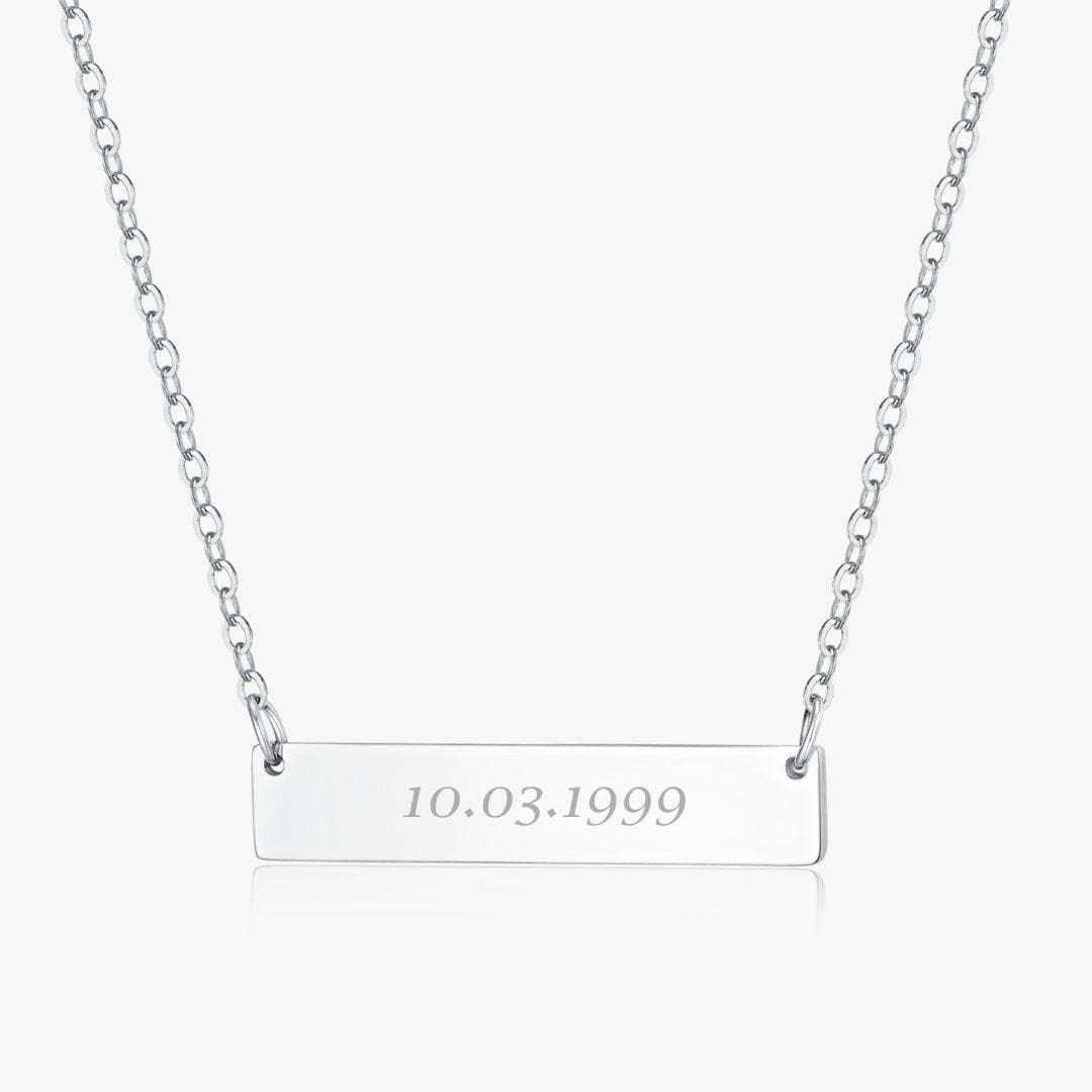 Simple Bar Necklace in Gold + Silver - Flaire & Co.