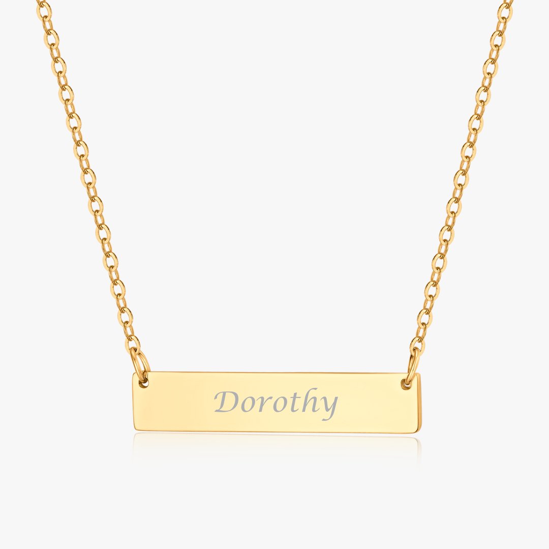 Simple Bar Necklace in Gold + Silver - Flaire & Co.
