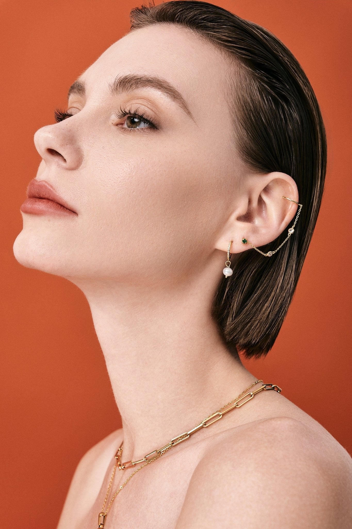 Simple CZ Studs in Gold - Flaire & Co.