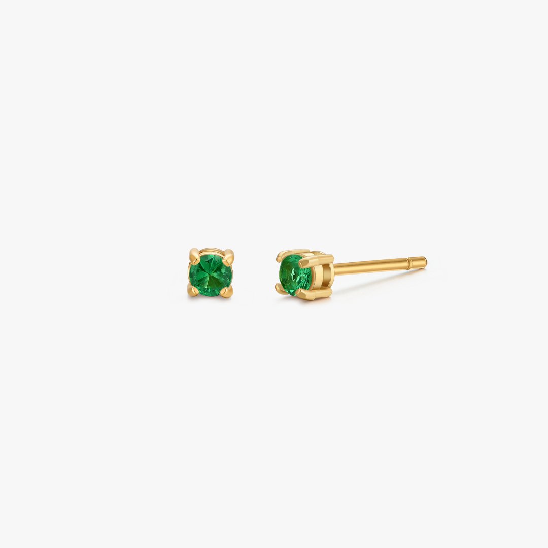 Simple CZ Studs in Gold - Flaire & Co.
