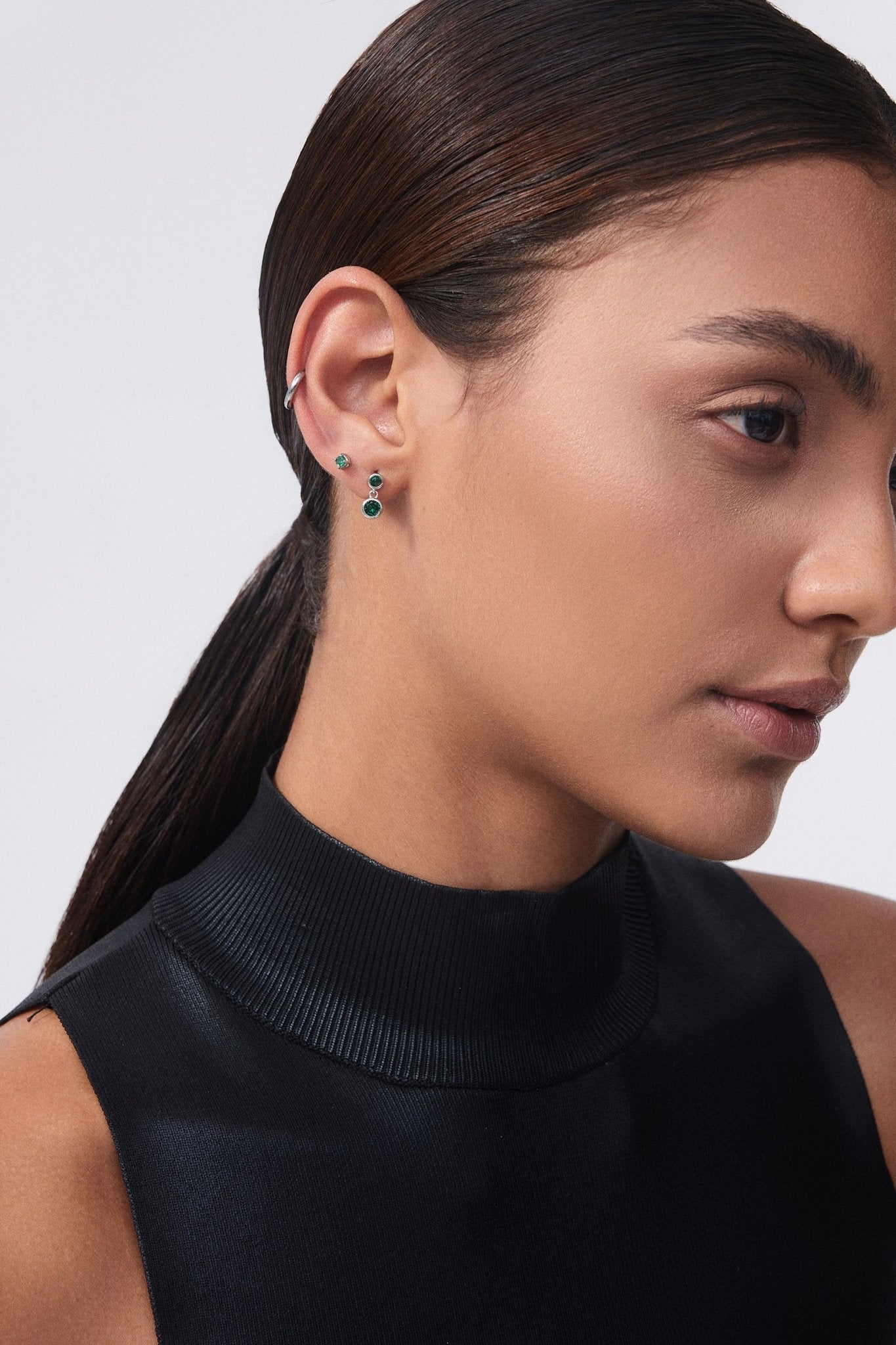 Simple CZ Studs in Silver - Flaire & Co.
