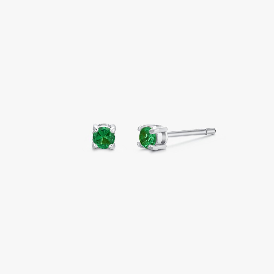 Simple CZ Studs in Silver - Flaire & Co.