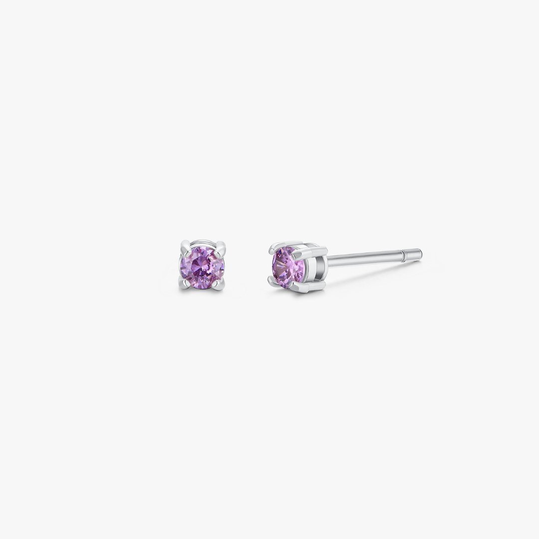 Simple CZ Studs in Silver - Flaire & Co.