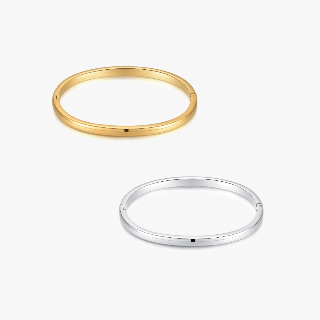 Simple Stacker Cuff Bangle Bracelet | Flaire & Co. Simple Stacker Cuff Bangle Bracelet | Flaire & Co.