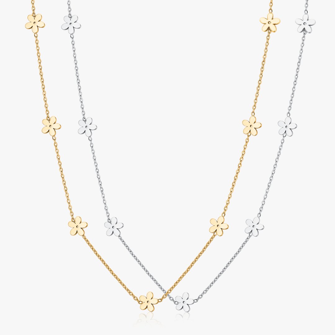 Simply Floral Choker Necklace - Flaire & Co.
