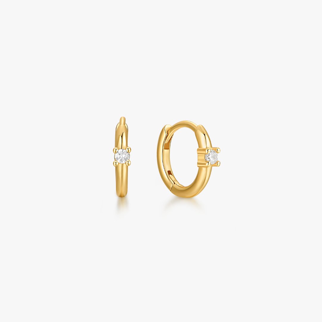 Single Gem Huggies - Flaire & Co.