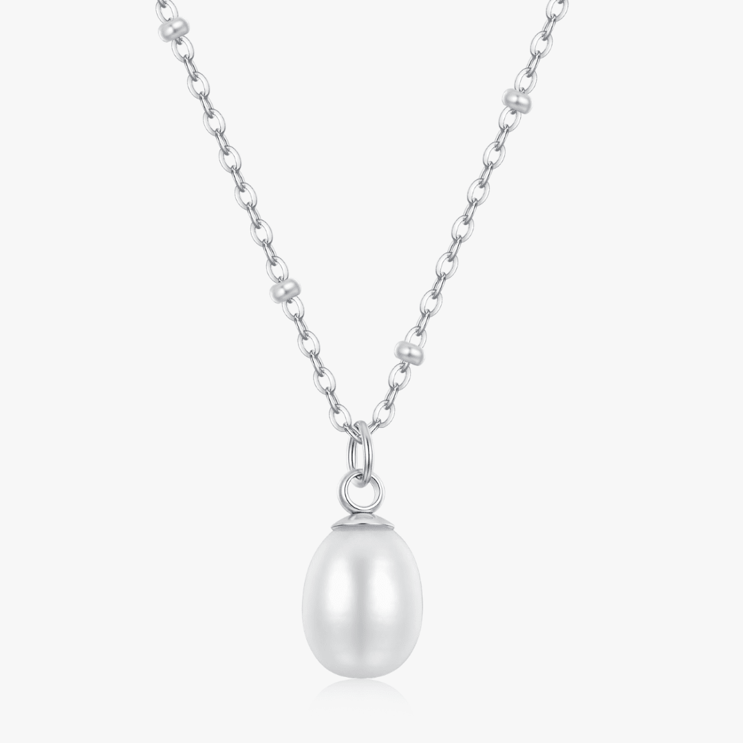Single Pearl Beaded Necklace - Flaire & Co.