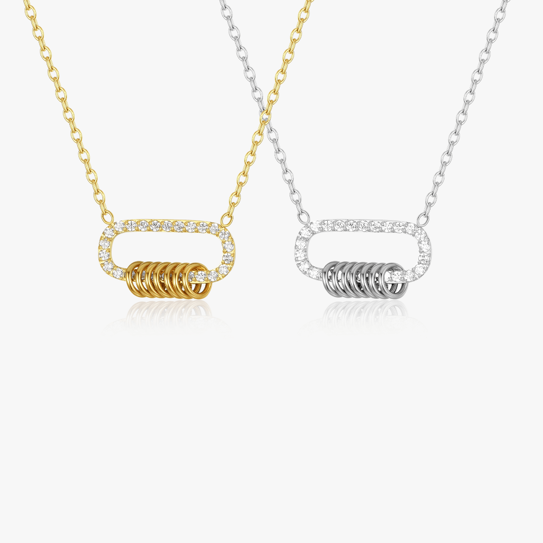 Sloane Stacked Loops Necklace - Flaire & Co.