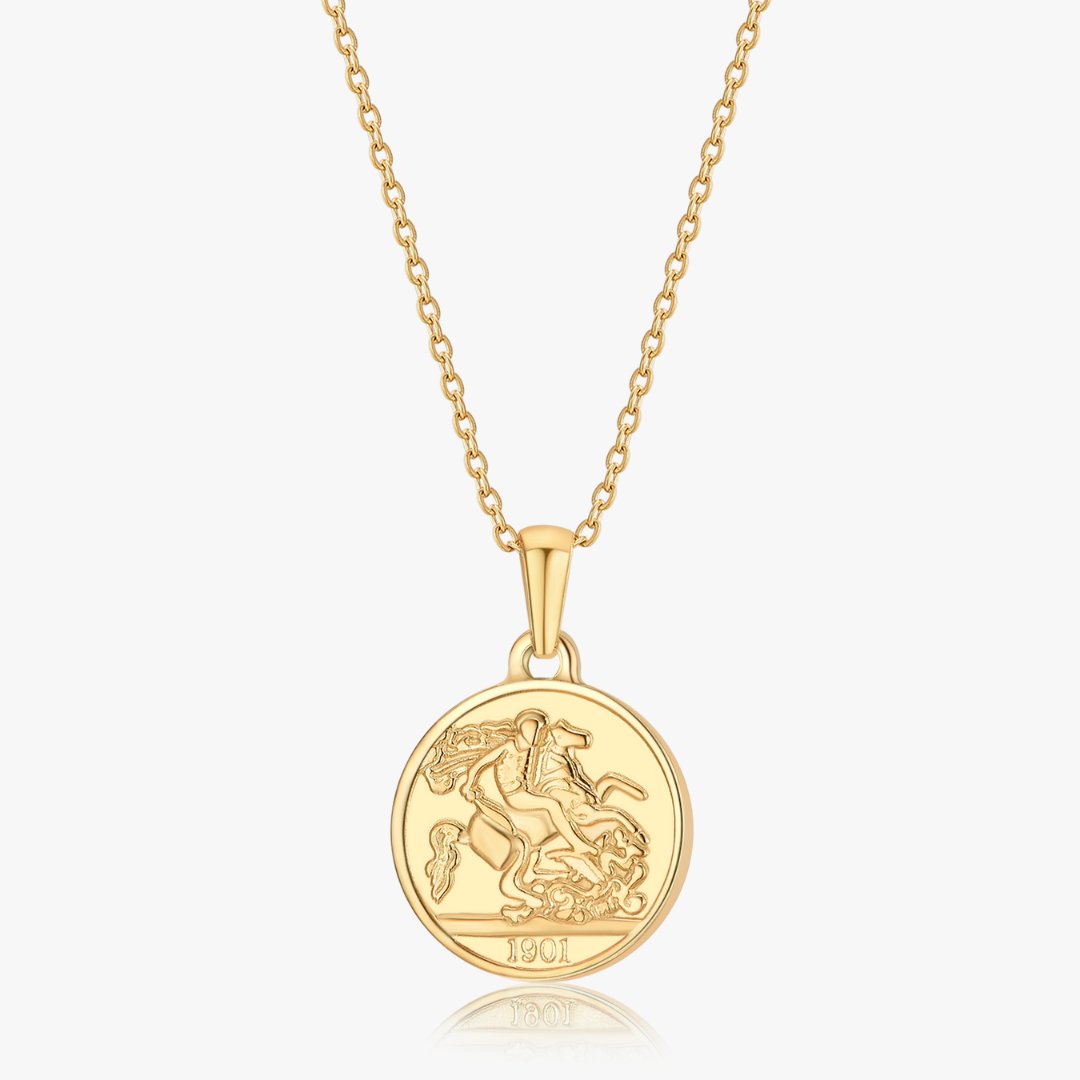 Sparta Coin Necklace in Gold - Flaire & Co.
