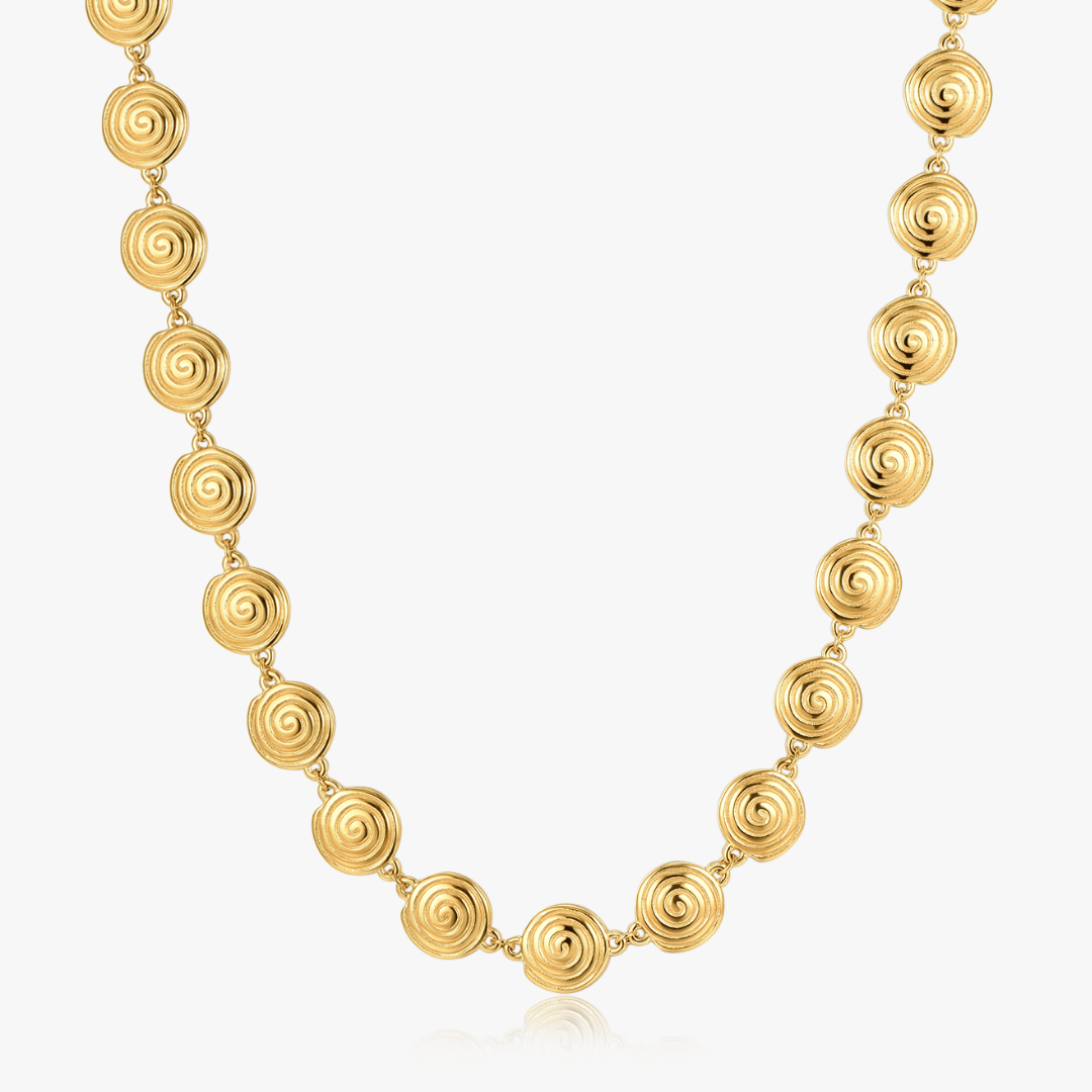 Spiral Necklace (Greek Inspired Collection) - Flaire & Co.