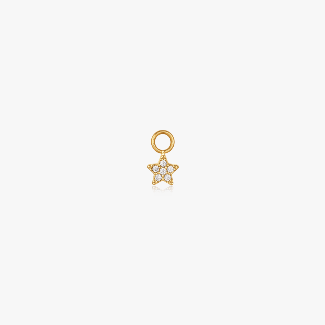 Star Pave Hoop Charm (Single) - Flaire & Co.