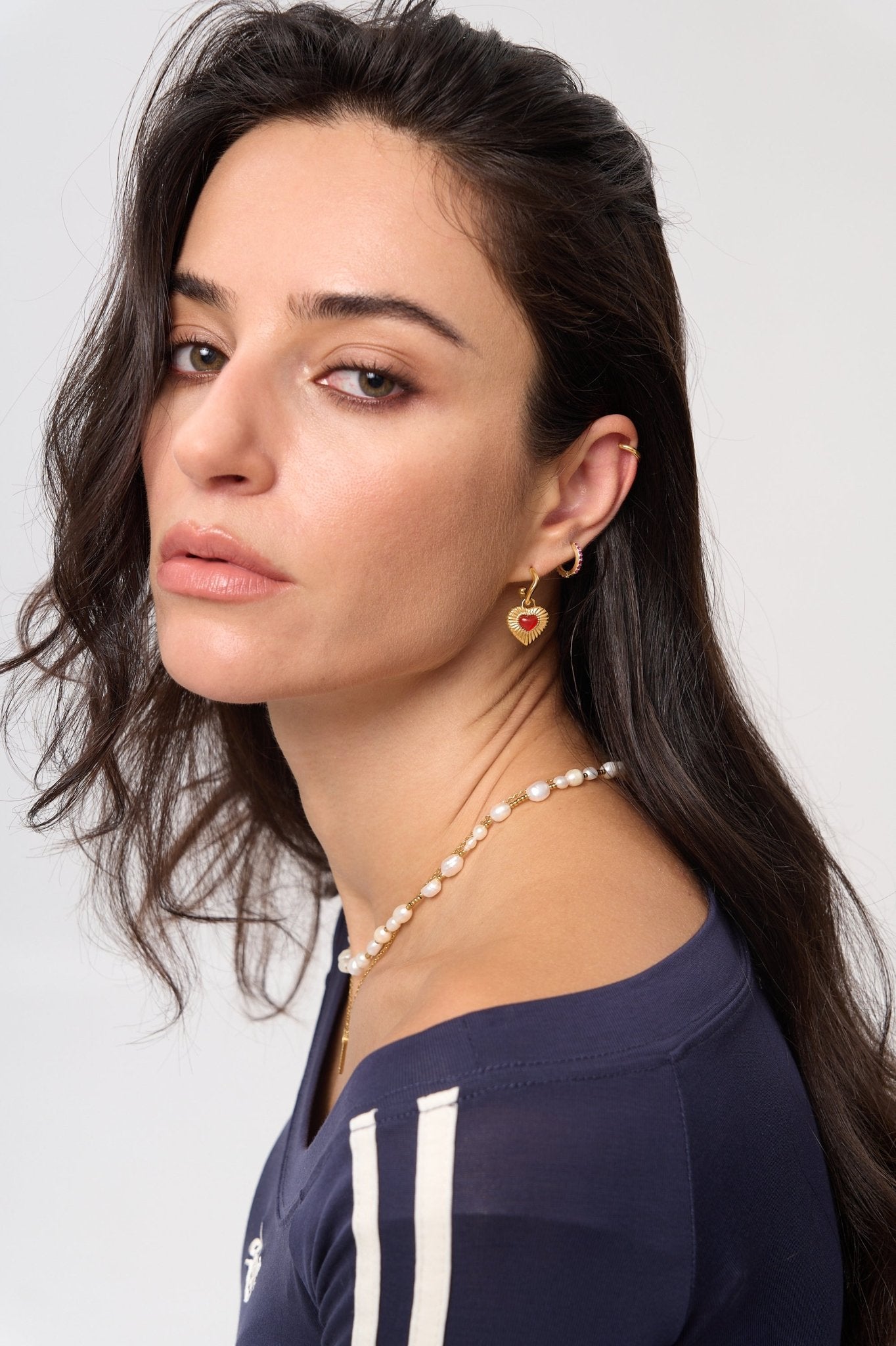 Sunburst Heart Earrings - Flaire & Co.