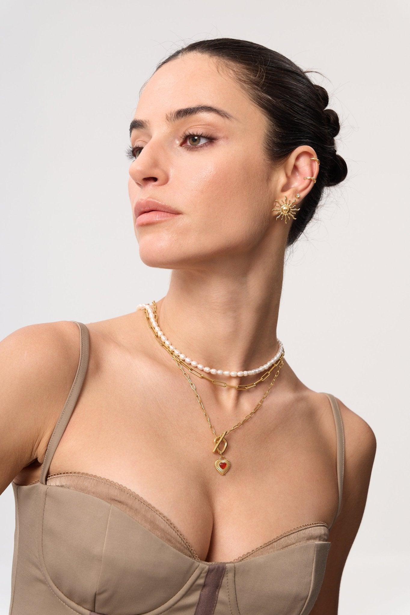 Sunburst Heart Necklace - Flaire & Co.