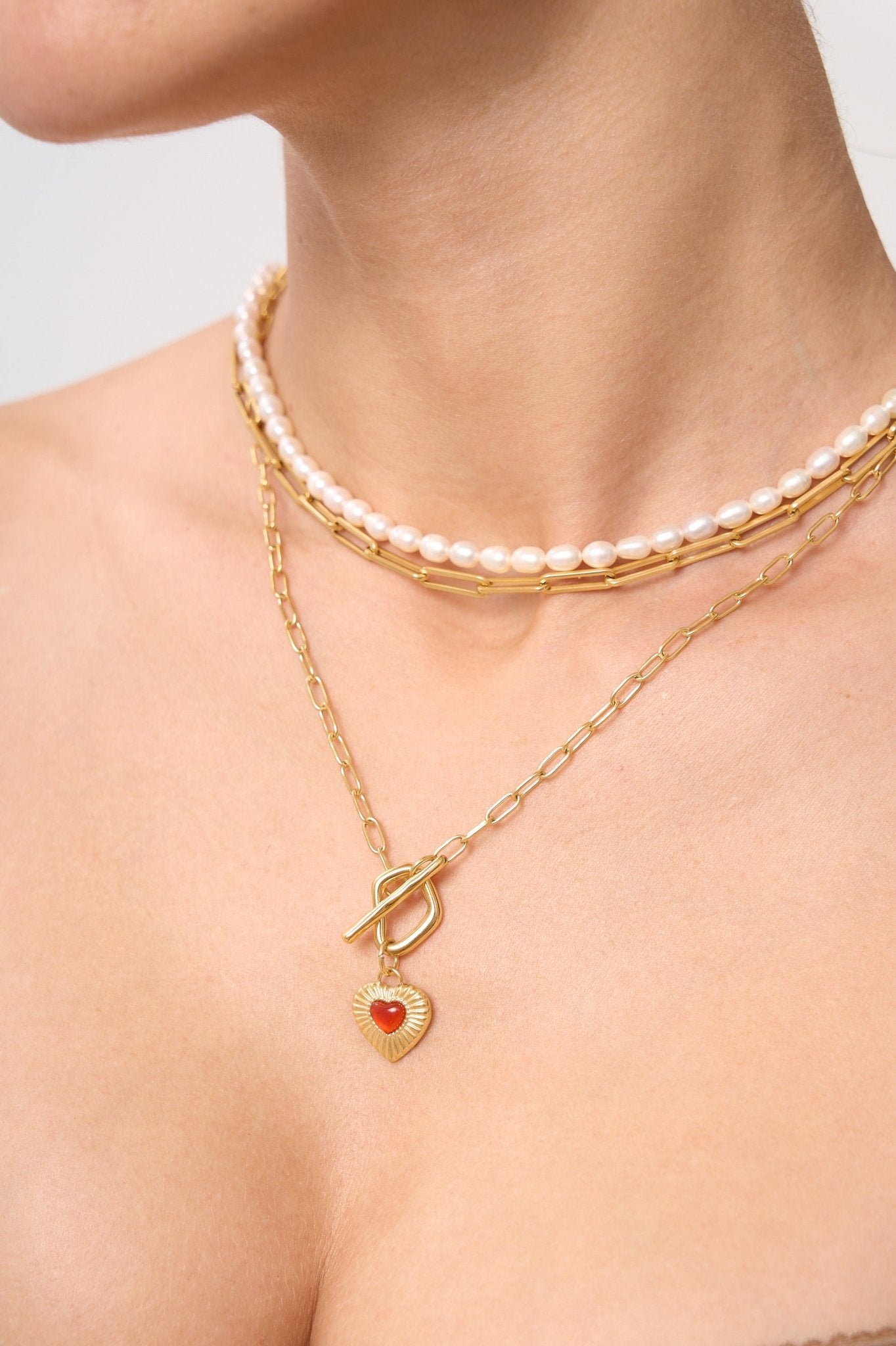 Sunburst Heart Necklace - Flaire & Co.
