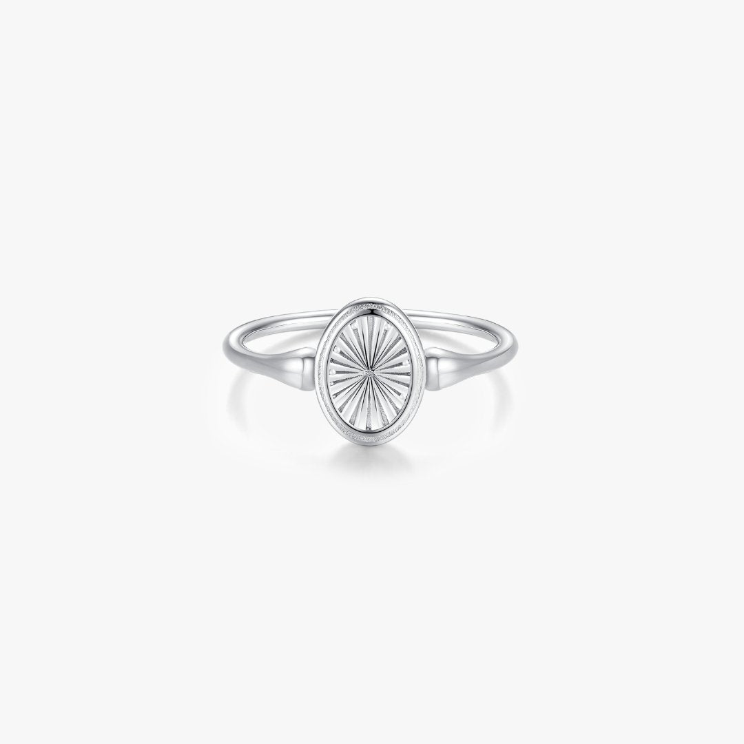 Sunburst Signet Ring (Greek Inspired Collection) - Flaire & Co.