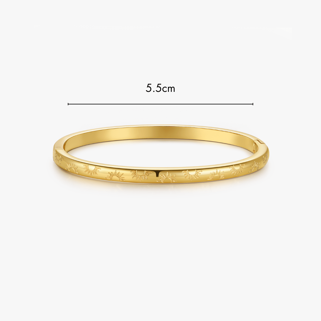 Sunlight Stacker Cuff Bangle Bracelet - Flaire & Co.