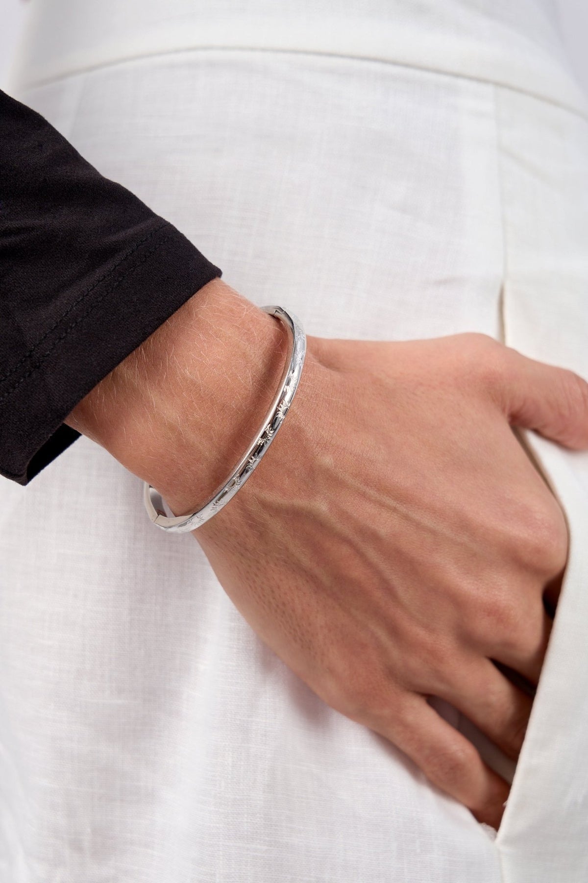 Sunlight Stacker Cuff Bangle Bracelet | Flaire & Co