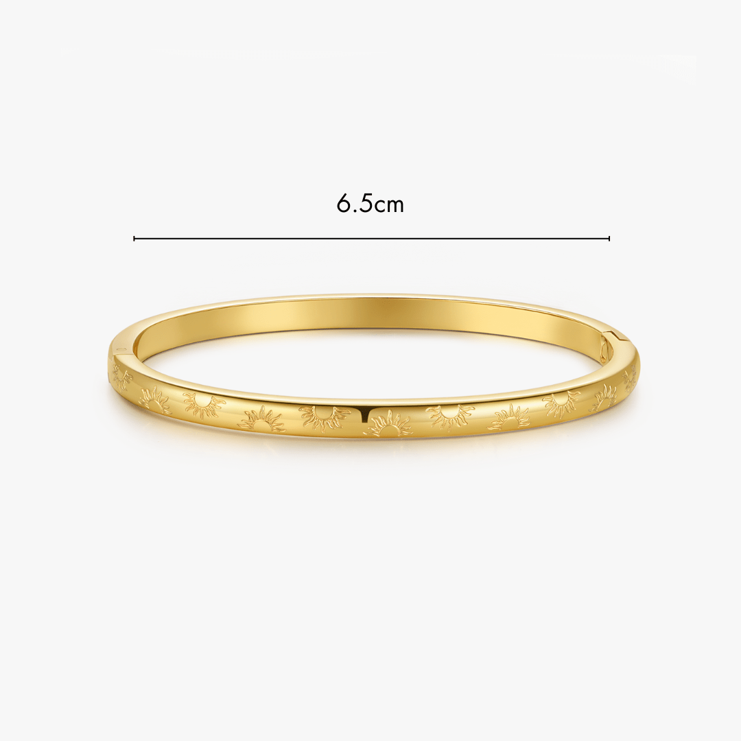Sunlight Stacker Cuff Bangle Bracelet - Flaire & Co.