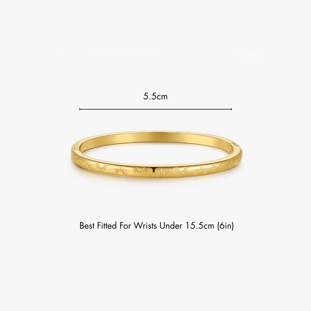 Sunlight Stacker Cuff Bangle Bracelet - Flaire & Co.