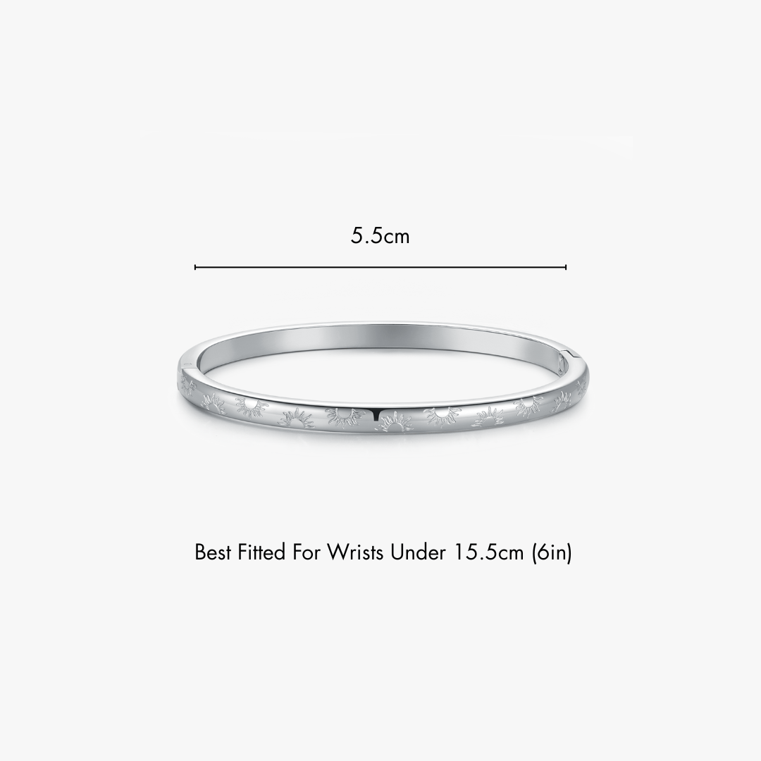 Sunlight Stacker Cuff Bangle Bracelet - Flaire & Co.