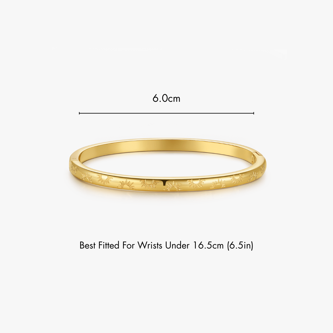 Sunlight Stacker Cuff Bangle Bracelet - Flaire & Co.