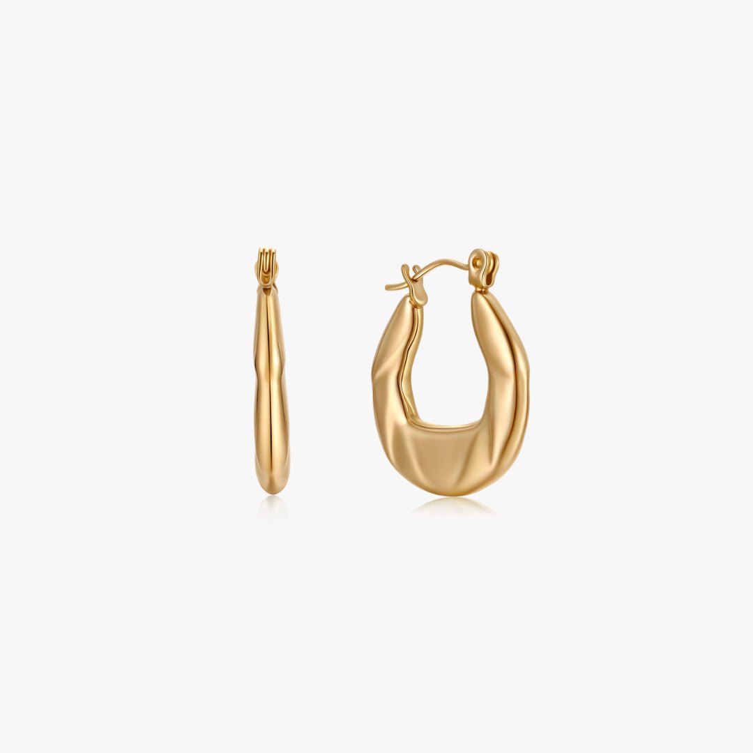 Textured Hoops - Flaire & Co.