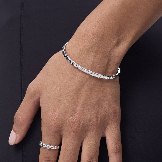 Textured Stacker Cuff Bangle - Flaire & Co.