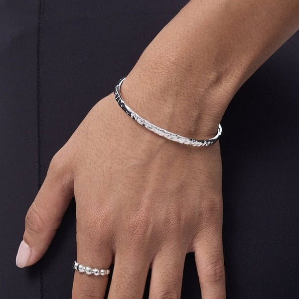 Textured Stacker Cuff Bangle - Flaire & Co.