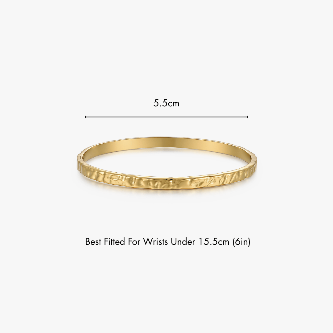 Textured Stacker Cuff Bangle - Flaire & Co.