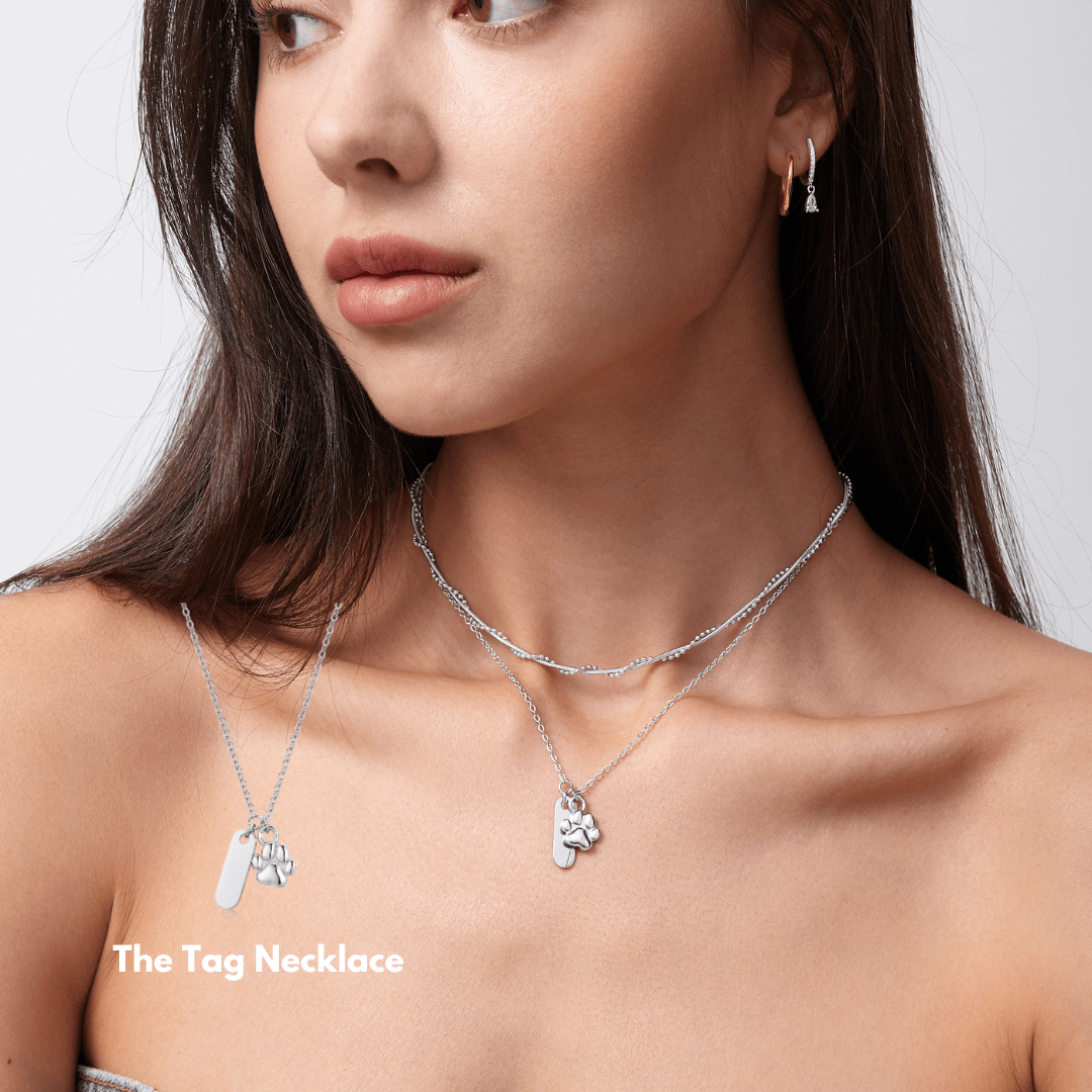 The Tag Necklace (Pawsitive Change Collection) - Flaire & Co.