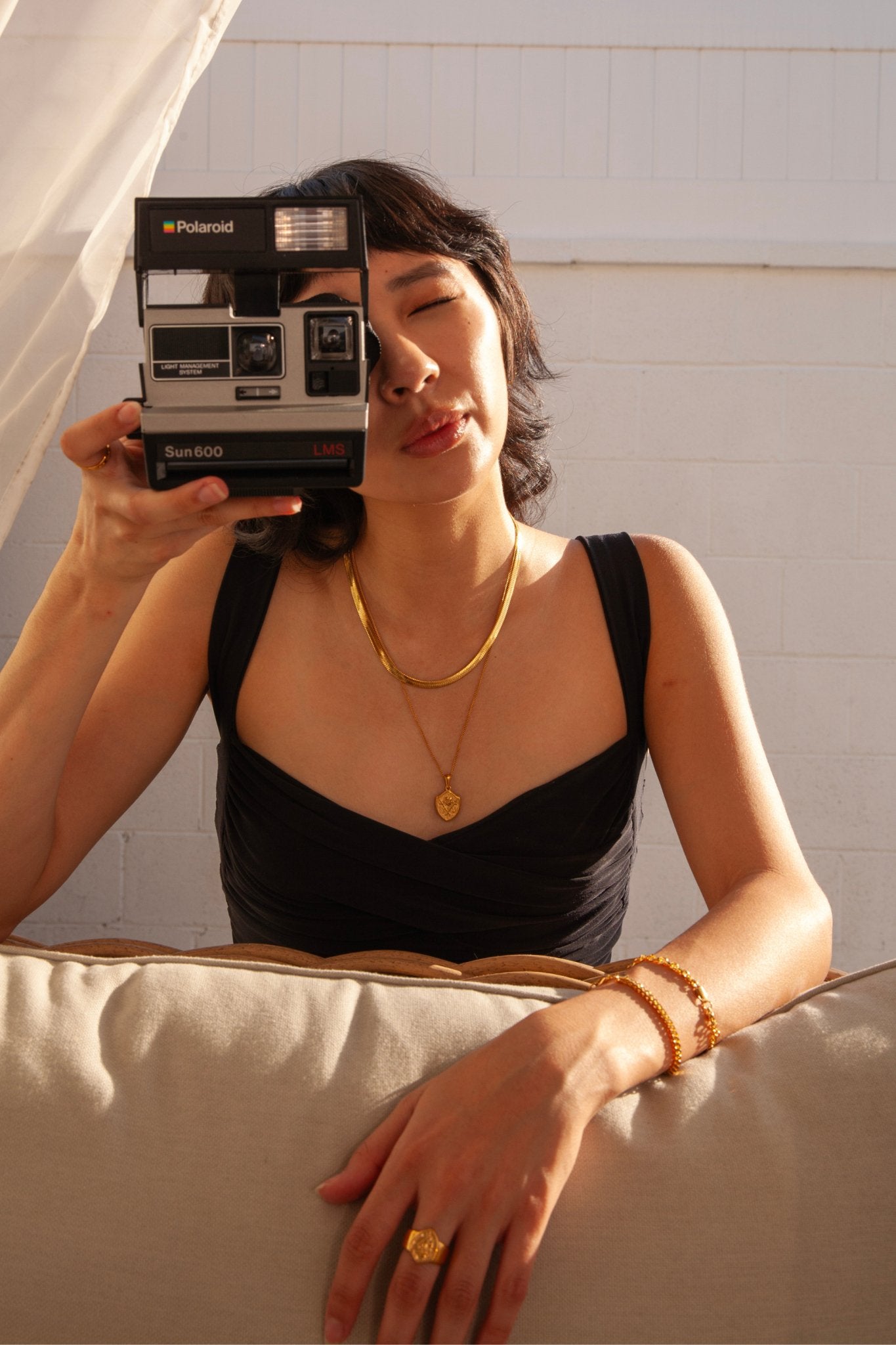 Thick Herringbone Necklace Gold (Unisex) - Flaire & Co.