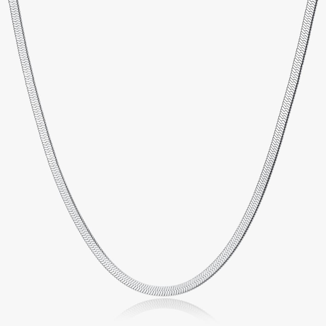 Thick Herringbone Necklace (Unisex) - Flaire & Co.
