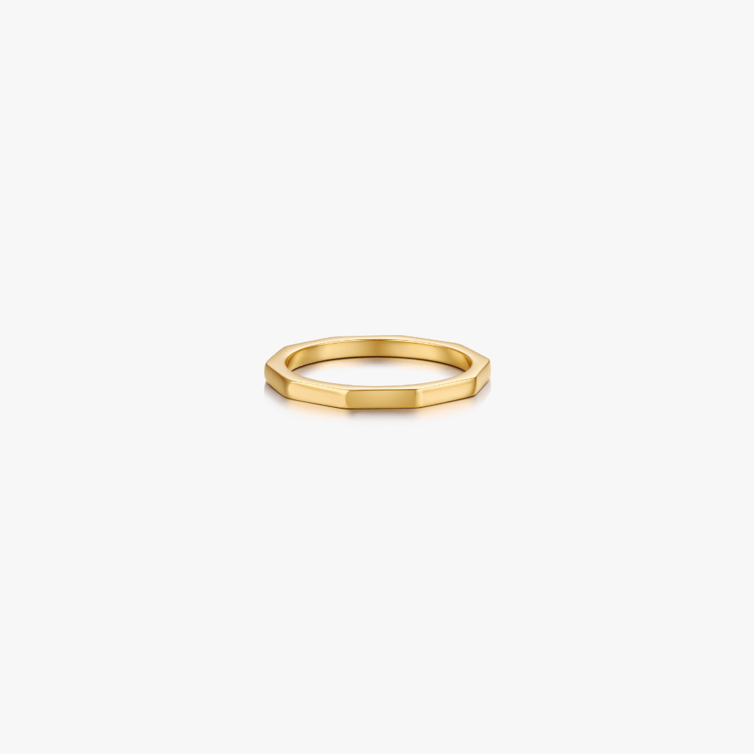 Thin Band Geometric Ring - Flaire & Co.