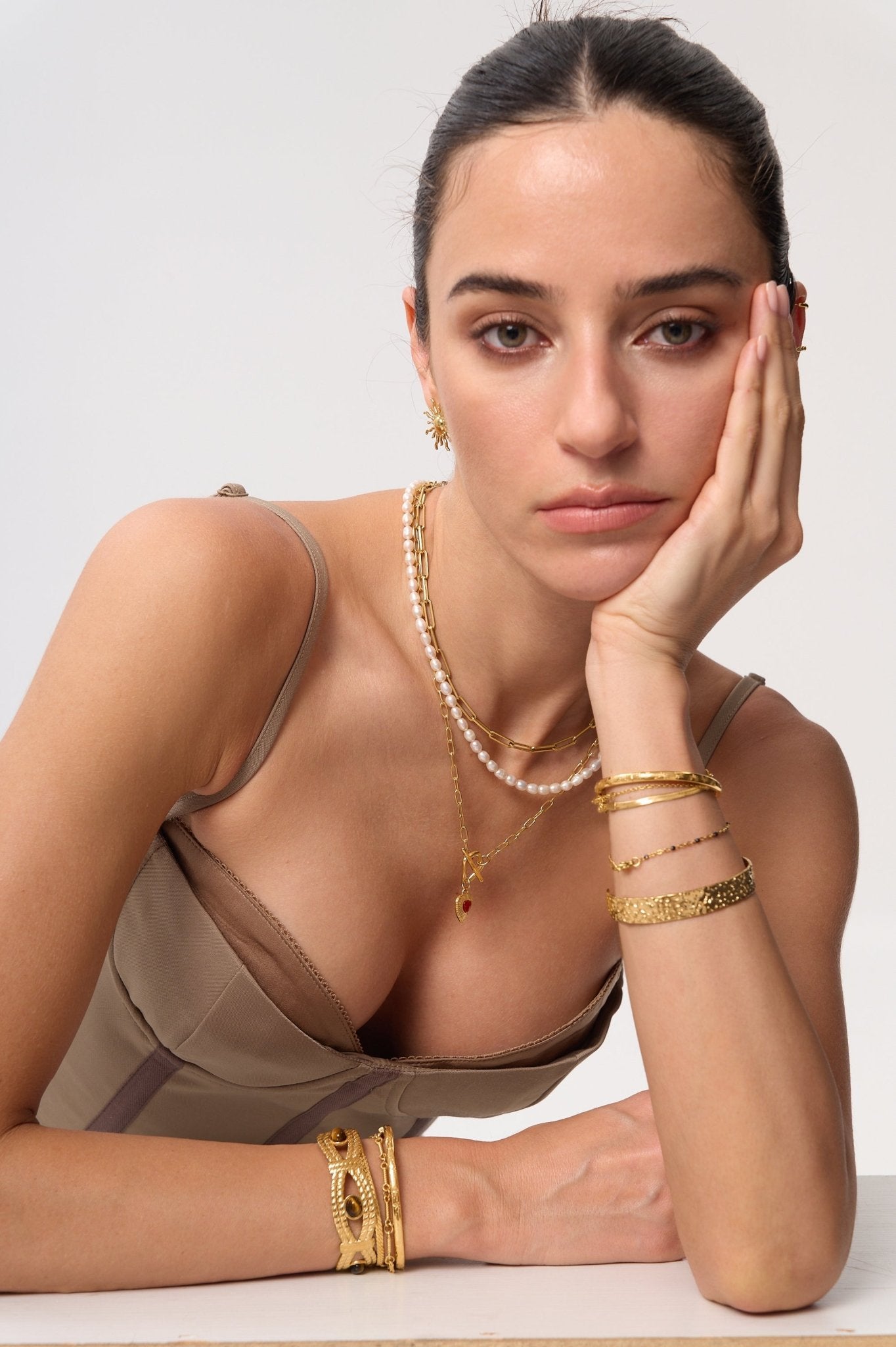Thin Hammered Cuff Bracelet - Flaire & Co.