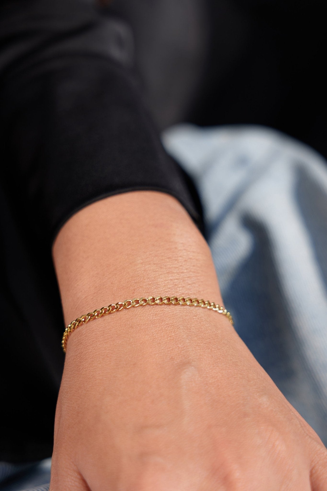 Thin Sasha Bracelet Gold - Flaire & Co.