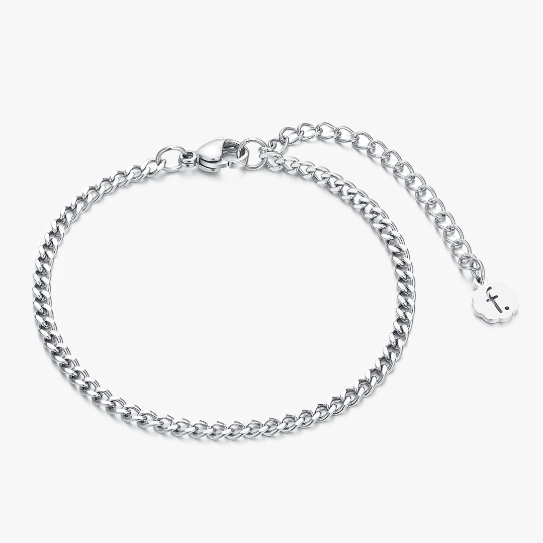 Thin Sasha Silver Anklet - Flaire & Co.