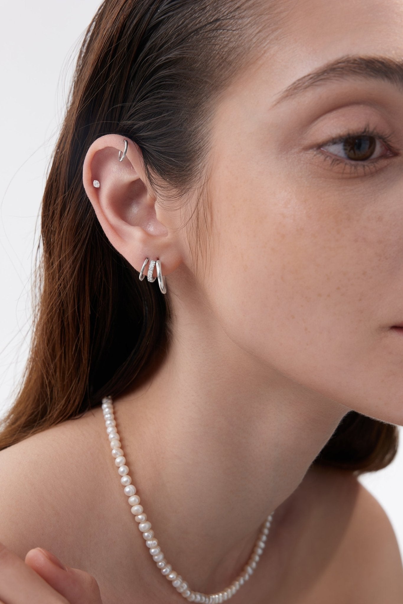 Titanium CZ Flat Back Stud - Flaire & Co.
