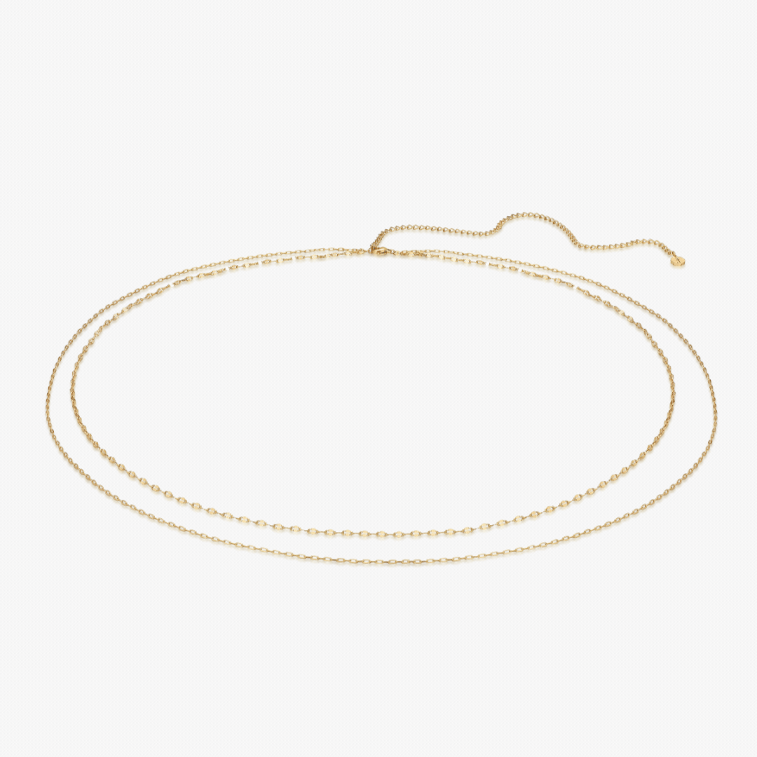 Two Layer Dainty Waist Chain - Flaire & Co.