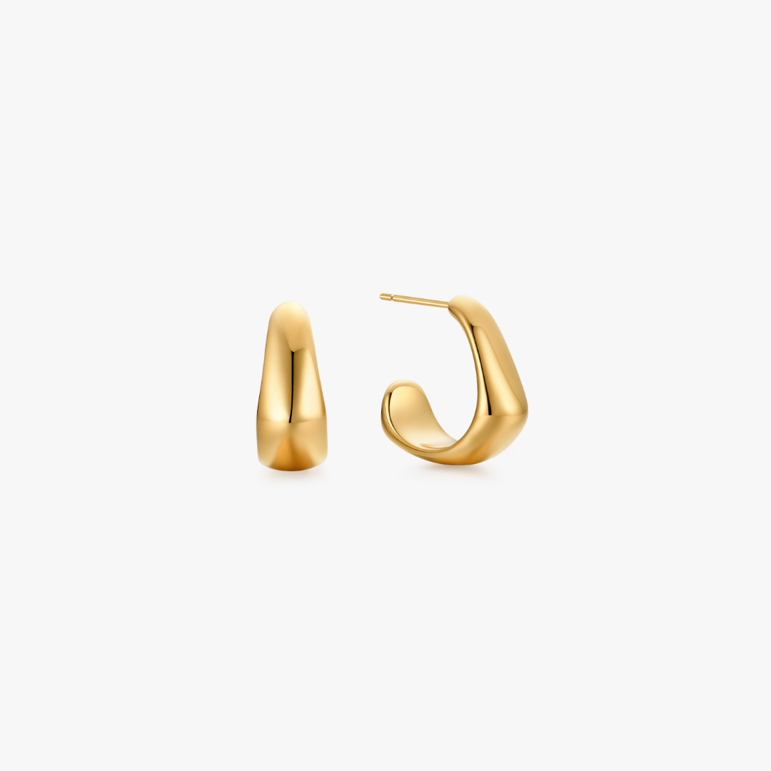 Vera Curved Mini Hoops - Flaire & Co.
