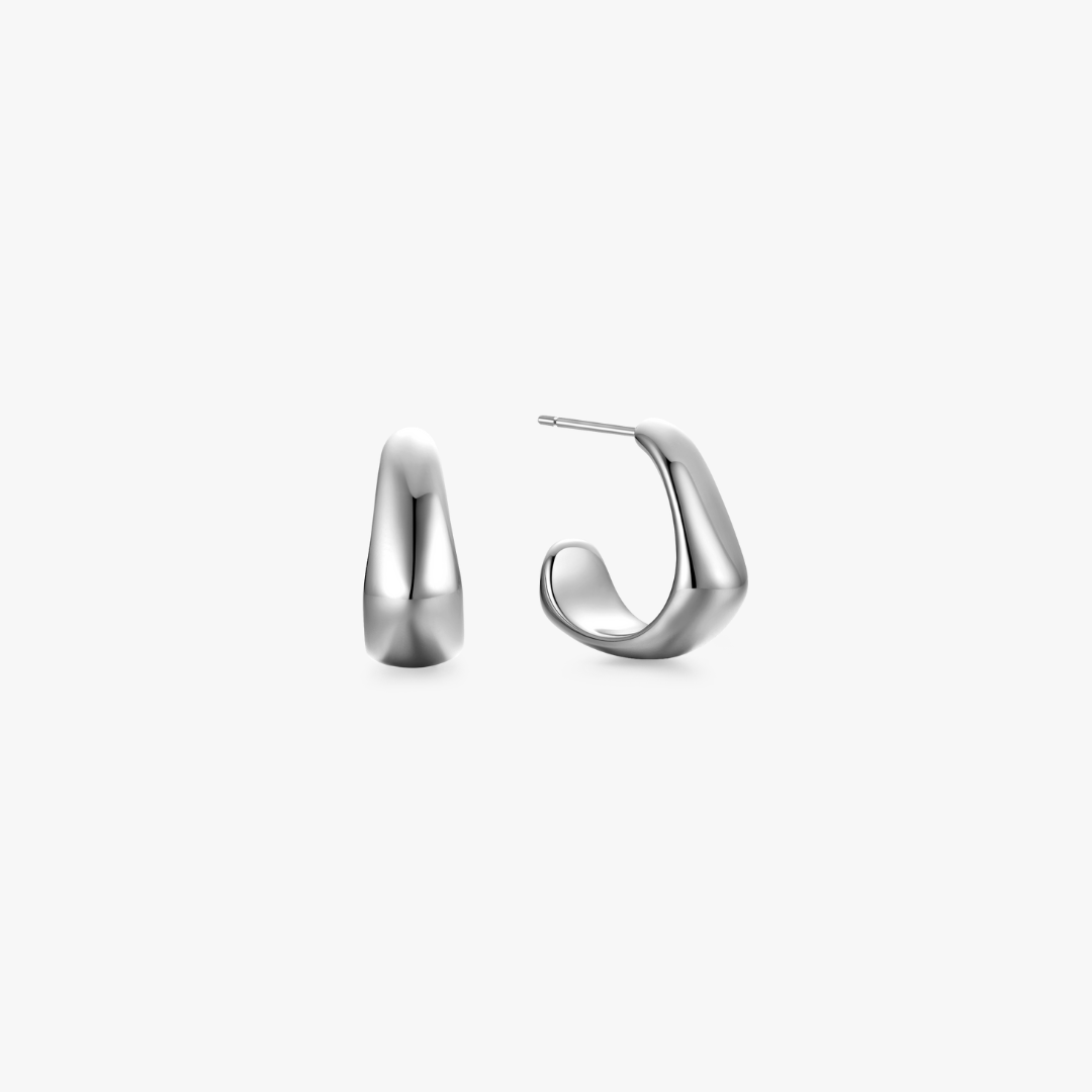 Vera Curved Mini Hoops - Flaire & Co.