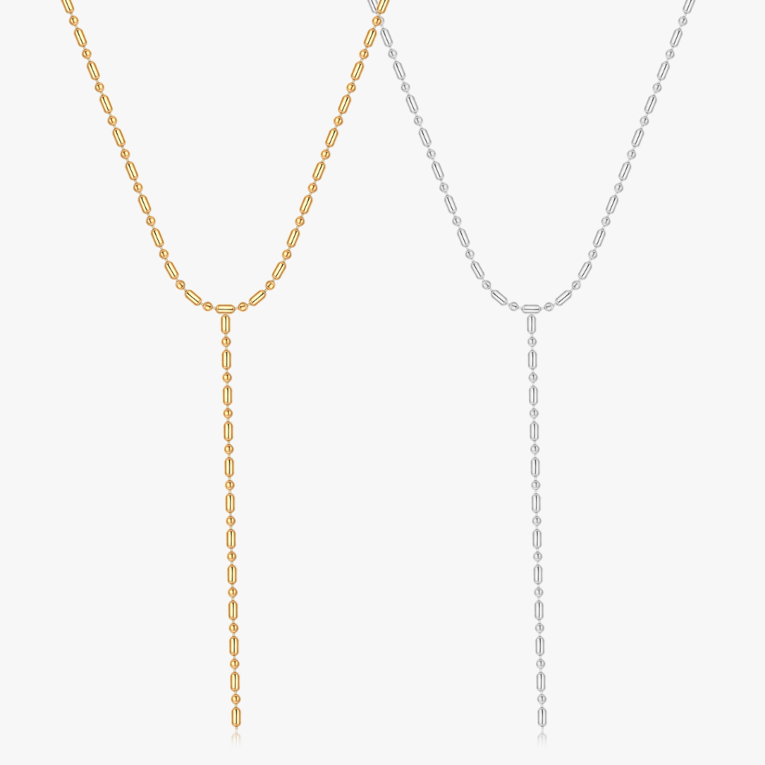 Victoria Chain Lariat Necklace - Flaire & Co.