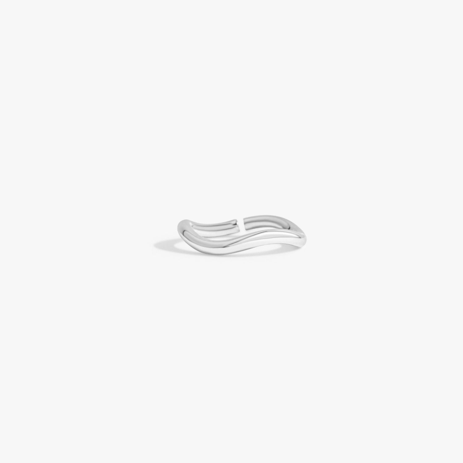 Wavy Adjustable Sterling Silver Ring - Flaire & Co.